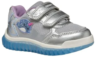 Geox B Lightyloo Girl A buty dziecięce - dziewczęce, srebrny, czarny, złoty, 22 EU - Buty dla dziewczynek - miniaturka - grafika 1