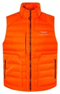 Kurtki męskie - Hackett London Męska kurtka AMR Utility Gilet Jacket, RED, XXL - miniaturka - grafika 1