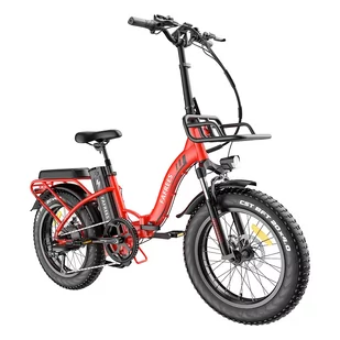 FAFREES F20 Max Czerwony - Rowery elektryczne - miniaturka - grafika 3