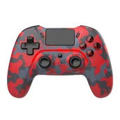 Kontrolery do Nintendo - Cobra QSP462CRD do PS4, PS3, PC, Android - bezprzewodowy - camo czerwony - miniaturka - grafika 1