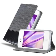 Etui i futerały do telefonów - Cadorabo Etui do Apple iPhone 4 / 4S Etui ochronne w kolorze szarym Etui na telefon komórkowy Etui na książkę Pokrowiec - miniaturka - grafika 1