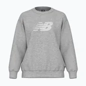 Bluzy damskie - Bluza damska New Balance Sport Fleece Logo Crew athletic grey - miniaturka - grafika 1