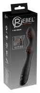 Wibratory analne - Rebel P-Spot - wibrator prostaty z podwójnym silnikiem (czarny) - miniaturka - grafika 1