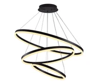 Lampy sufitowe - Brilagi -LED Żyrandol ściemnialny na lince CIRCLE LED/125W/230V 3000-6500K czarny+pilot - miniaturka - grafika 1