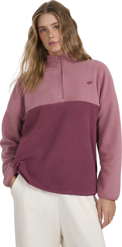 Bluza polarowa damska 4F F421 ciemny róż 4FWAW25TFLEF421 53S L