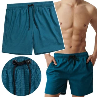 ATLANTIC Kąpielówki Męskie z Kieszeniami Szorty Plażowe Kąpielowe - XL - Kąpielówki męskie - miniaturka - grafika 1