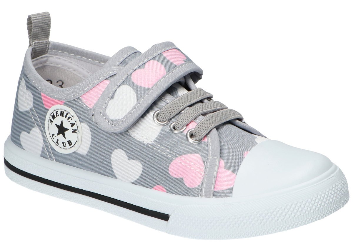 AMERICAN CLUB TEN193 TENISÓWKI TRAMPKI DZIECIĘCE WKŁADKA SKÓRZANA GREY 30