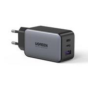 Ładowarki do telefonów - UGREEN Ładowarka sieciowa UGREEN CD244, 1x USB-A QC4.0, 2x USB-C, 65W, PD3.0 (czarna) 10335 - miniaturka - grafika 1