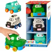 Zabawki zdalnie sterowane - Zestaw 3 autek sensorycznych z napędem Batatt - Safari Speedsters - miniaturka - grafika 1