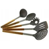 Przybory do gotowania - Kassel zestaw przyborów 5 elementów drewno akacjowe 93571 - miniaturka - grafika 1