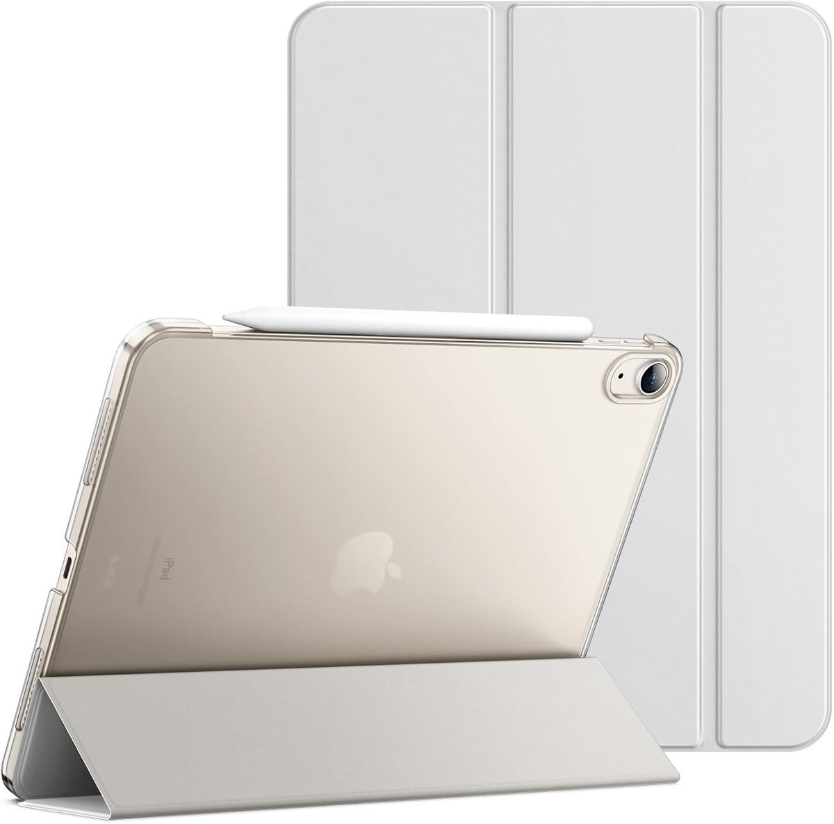 JETech Etui dla iPad Air 11 Cala M4/M3/M2 (2026/2025/2024), iPad Air 5./4. (2022/2020 Model, 10,9 Cala), Smukła Stojak Twardy tył Pokrowiec z Funkcj..
