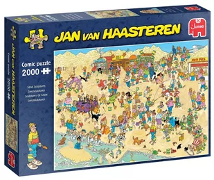 Puzzle, Jan van Haasteren, Rzeźby z piasku, 2000 el. - Puzzle - miniaturka - grafika 1