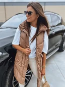 Kamizelki damskie - Kamizelka damska pikowana MARIEL kamelowa Dstreet TY3016-L - miniaturka - grafika 1