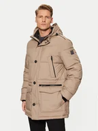 Kurtki męskie - Bugatti Kurtka zimowa 670613 61044 Beżowy Regular Fit - miniaturka - grafika 1