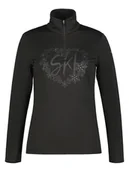 Koszulki sportowe damskie - Icepeak Koszulka funkcyjna "Ellenton" w kolorze czarnym - miniaturka - grafika 1