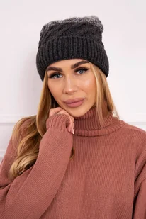 Czapka damska Kesi Ilona szara uniwersalna - Czapki damskie - miniaturka - grafika 1