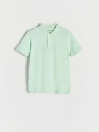 Koszulki dla chłopców - Reserved - T-shirt polo - jasnozielony - miniaturka - grafika 1