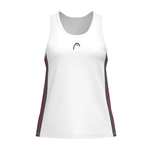 HEAD Club 25 Tech Tank Top damski, czerwony/biały