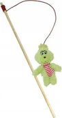 Zabawki dla kotów - Nobby NOBBY ZABAWKA ŚWIĄTECZNA DLA KOTA WĘDKA GRINCH 13cm /20 - miniaturka - grafika 1