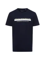 Koszulki męskie - Tom Tailor Denim T-shirt męski Mężczyźni Bawełna niebieski nadruk, M - miniaturka - grafika 1