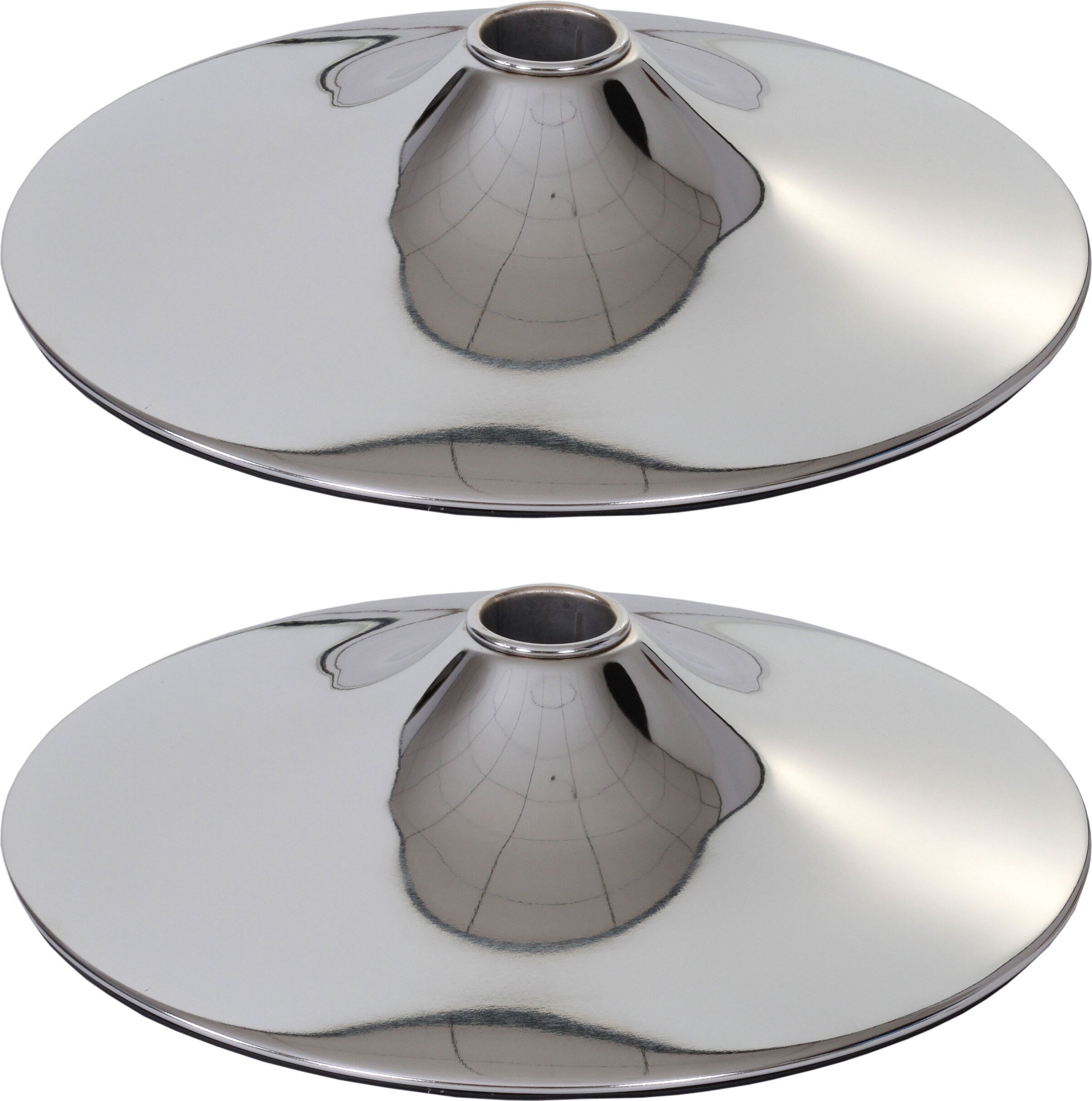 zestaw 2 nóżek Nóżka do stołka barowego Stołek barowy Krzesło obrotowe Krzesło do jadalni, chrom ~ Ø 45 cm