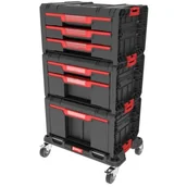 Skrzynki i torby narzędziowe - Zestaw skrzynek narzędziowych QBRICK System PRO Drawer Workshop SET 7 2.0 Czarny - miniaturka - grafika 1