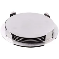 Pozostałe akcesoria kuchenne - Podstawki Pod Kubki Stal Nierdzewna 4 Szt Srebrne - miniaturka - grafika 1