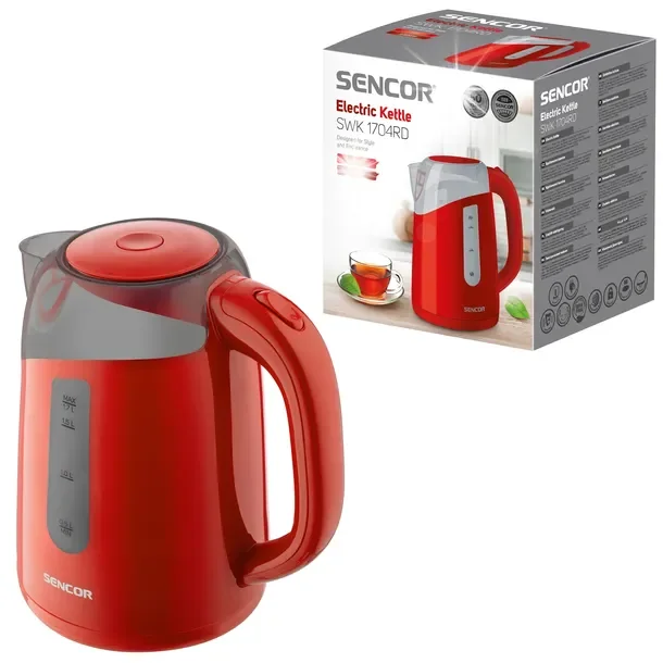 Czajnik Elektryczny Bezprzewodowy 1,7l Sencor 2200w Mocny Z Filtrem Bez Bpa