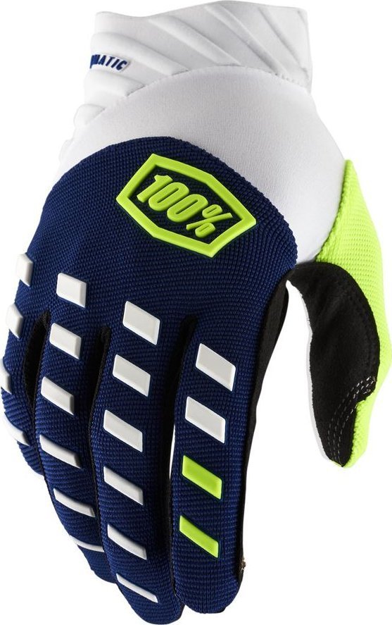 100% Rękawiczki 100% AIRMATIC Glove navy white roz. S długość dłoni 181-187 mm NEW