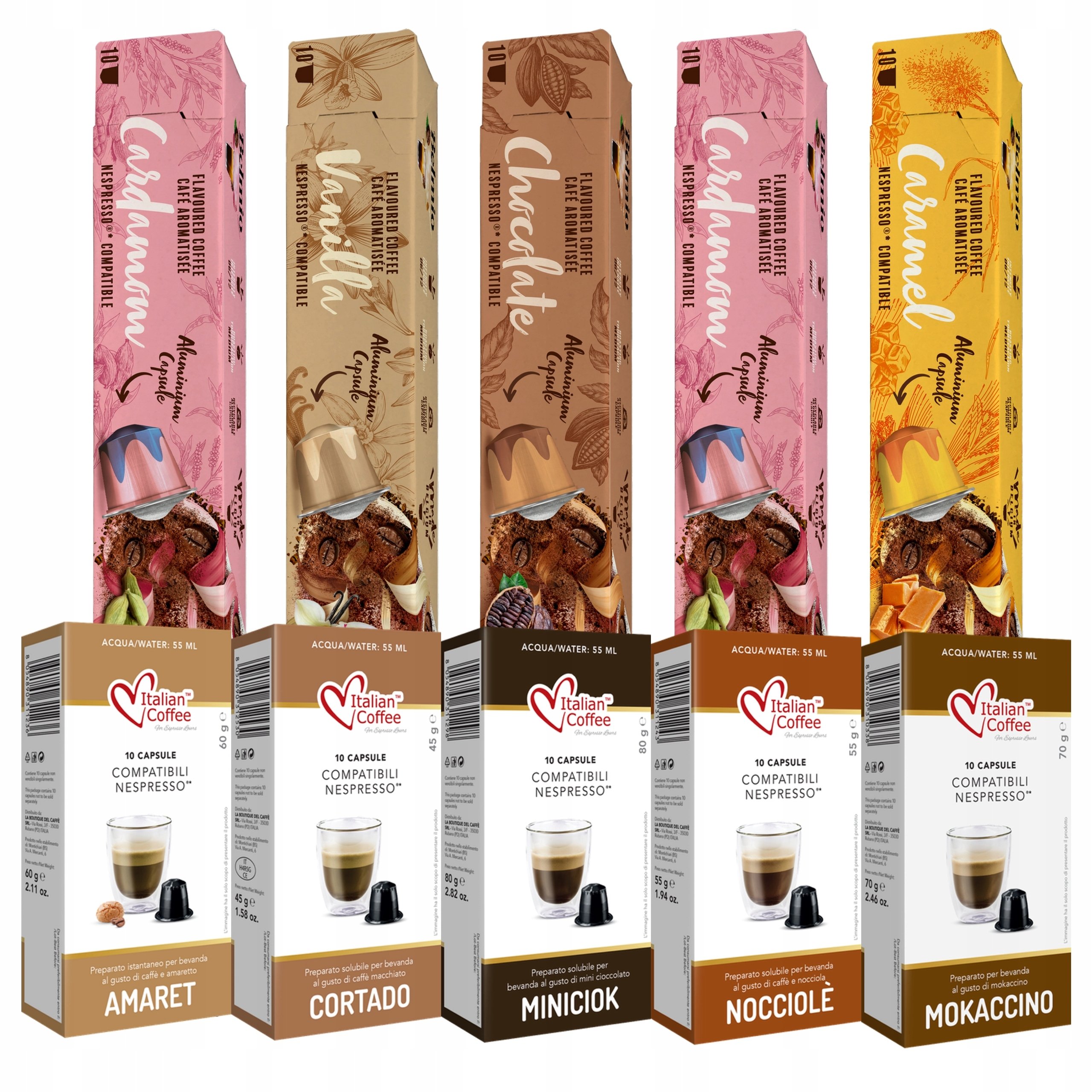 Kapsułki do Nespresso Belmio Francuski Karmel 10 kapsułek Caramel Caramba