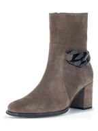 Botki damskie - Gabor Skórzane botki w kolorze jasnobrązowym - miniaturka - grafika 1