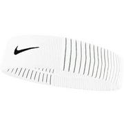 Ściągacze i opaski sportowe - Opaska na głowę Nike Dri-Fit Reveal biała N0002284114OS - miniaturka - grafika 1