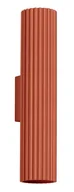 Lampy ścienne - Metalowy karbowany kinkiet w kolorze ochra - D289 T3-M42 - miniaturka - grafika 1