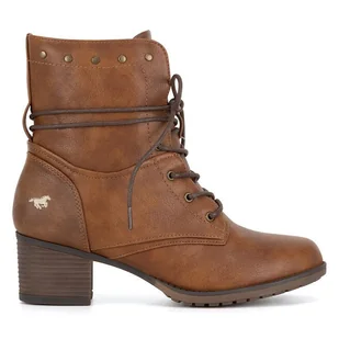 Botki Mustang 1197-508 Brązowy - Botki damskie - miniaturka - grafika 1