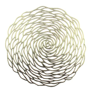 Podkładka dekoracyjna na stół TALEA śr. 38 cm złoty - Obrusy i serwetki - miniaturka - grafika 1