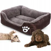 Legowiska dla psów - LEGOWISKO DLA PSA KOTA MIĘKKIE PLUSZOWE POSŁANIE 85x65 KANAPA SOFA ROZ XL - miniaturka - grafika 1