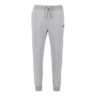 Spodnie sportowe męskie - Spodnie Alpha Industries Basic Jogger SL 11637017 - szare - grafika 1