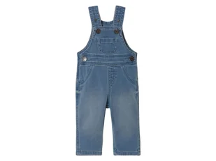 lupilu® Ogrodniczki jeansowe niemowlęce z bawełny organicznej (Jasnoniebieski, 68) - Spodenki dla niemowląt - miniaturka - grafika 1