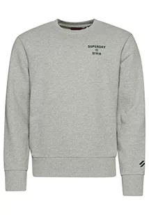 Superdry Code Core Sport Crew Bluza męska, Szary Marl, 3XL - Bluzy męskie - miniaturka - grafika 1