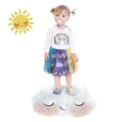 Sukienki i spódniczki dla dziewczynek - Sukienka - tęcza - miniaturka - grafika 1