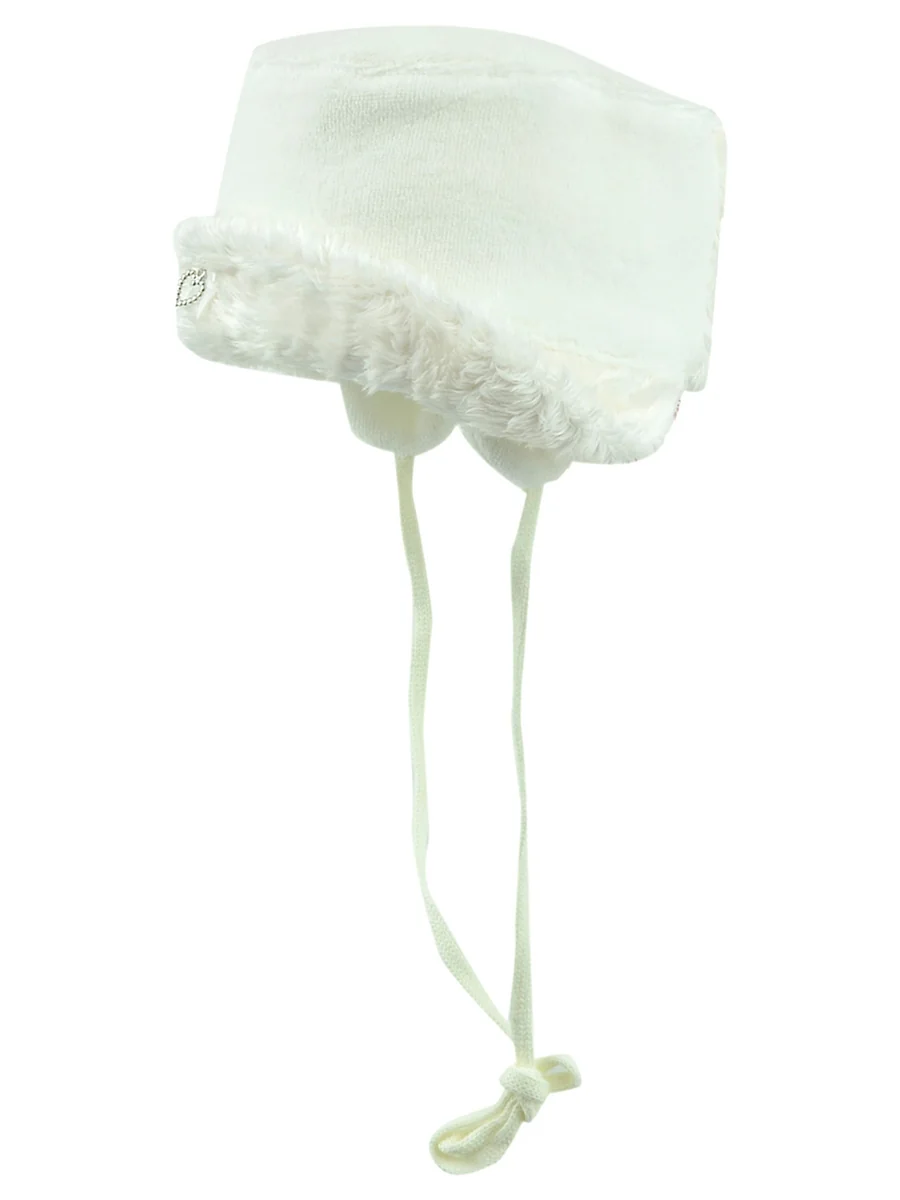 Dziewczęca czapka zimowa biała Doll r.41
