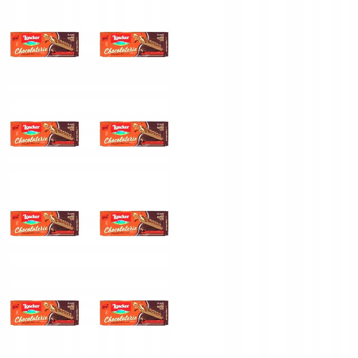 Loacker wafle w czekoladzie gorzkiej 118 g