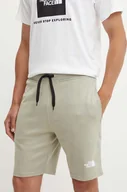 Spodenki męskie - The North Face szorty bawełniane Graphic Short Light kolor szary NF0A3S4F1I41 - miniaturka - grafika 1
