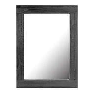 Lustra - Stonebriar Rustykalne prostokątne czarne malowane drewniane ramy wiszące lustro ścienne do wyświetlania pionowego lub poziomego, 61 cm x 45 cm - miniaturka - grafika 1