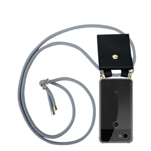 Łańcuszek Pokrowiec Do Google PIXEL 3A XL w SREBRNO SZARY Etui Obudowa Case Cover Ochronny Cadorabo - Etui i futerały do telefonów - miniaturka - grafika 1