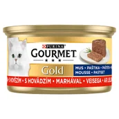 Mokra karma dla kotów - Purina Gourmet Gold mus z wołowiną 85g - miniaturka - grafika 1