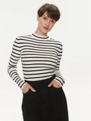 Swetry damskie - Morgan Sweter 241-MAG Biały Slim Fit - miniaturka - grafika 1