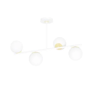 Biało-złota, nowoczesna lampa do kuchni 1023/4 z serii FLOKI - Lampy sufitowe - miniaturka - grafika 1