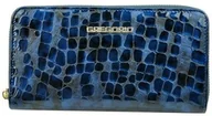 Portfele - Portfel Damski Skóra Naturalna Lakierowana GREGORIO Duży Z Metalowym Suwakiem Piórnik FS 119 NIEBIESKI 19.5 x 10.5 x 2 [cm] - miniaturka - grafika 1