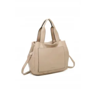 Torebka Damska LUIGISANTO Shopper Worek A4 Beżowa Skóra Ekologiczna - Torebki damskie Torebka Damska LUIGISANTO Shopper Worek A4 Beżowa Skóra Ekologiczna - Torebki damskie - miniaturka - grafika 1